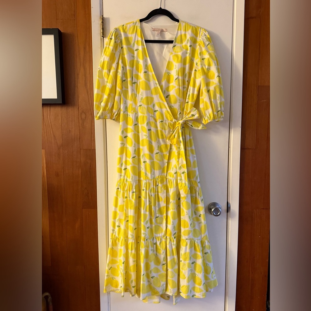 Anthropologie Hutch V-Neck Tiered Wrap
Midi Dress - Picture 4 of 6